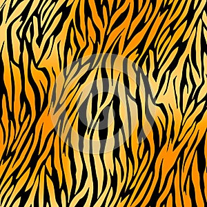 seamless tiger print pattern and background vector illustration