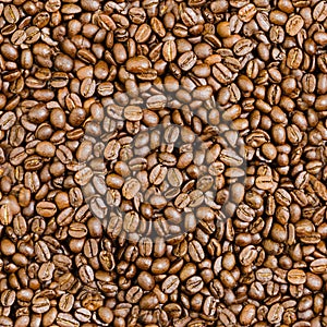 Seamless Tile of Coffee Beans