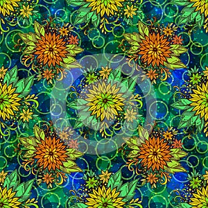 Seamless Tile Floral Pattern