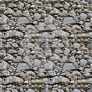 Seamless tile pattern of a stone wall