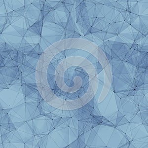 Seamless tileable blue futuristic network shape