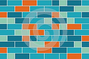 Seamless tileable mosaic pattern.