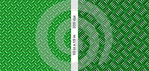 Set of 2 Diamond metal plate designs. Seamless Patterns.