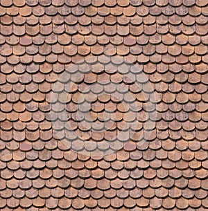 Seamless Tileable Texture of Ceramic Roofing Tiles