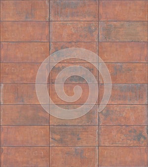 Seamless Tileable Texture of Copper Plates