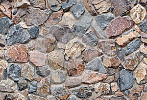 Seamless Tileable Texture of Field Stone Wall