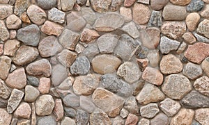 Seamless Tileable Texture of Field Stone Wall