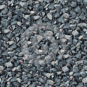 Seamless Texture. Granite Rubble. photo