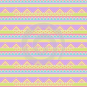 Seamless Tileable Vector Background in Pastel Tribal Style