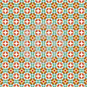 Seamless tiles with flower pattern