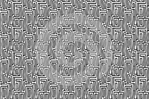 Seamless tiles labyrinth background