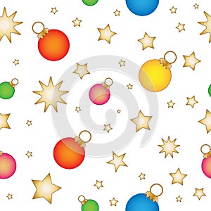 Seamless tiling Christmas pattern