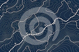Seamless topographic map design photo