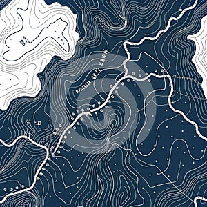 Seamless topographic map design