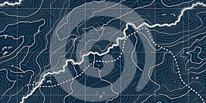 Seamless topographic map design photo