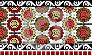 seamless traditional border pattern