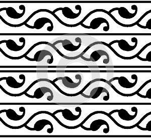 seamless traditional border pattern