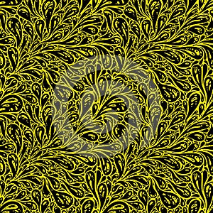 Seamless  traditional paisley background pattern