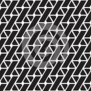 Seamless trellis pattern, black and white geometric ornament, seamless overlay texture of thin lines
