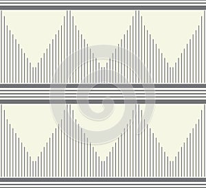 Seamless triangle shape pattern with horizontal stripes