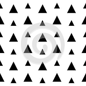 Seamless triangles repeat. Abstract geometric tile pattern