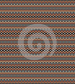 Seamless Tribal Ethnic Geometric Motif Pattern.Vector Background Texture.Digital Pattern Design Decoration