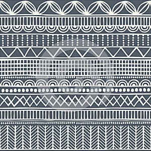 Seamless tribal pattern in the style of a boho. Background African motifs