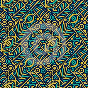 Seamless tribal vector pattern