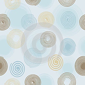 Seamless twirls pattern photo