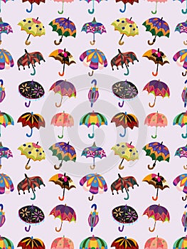 Seamless umbrella pattern
