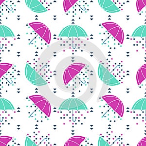 Seamless umbrella pattern
