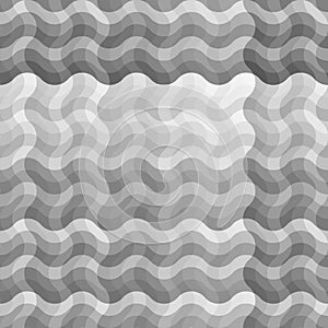 Seamless uncolored wave pattern