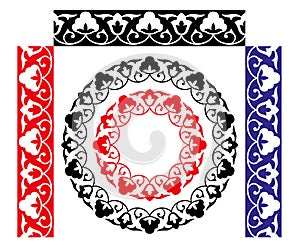 Seamless uzbek traditional pattern