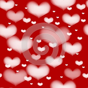 Seamless valentine hearts background