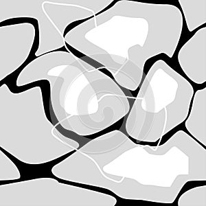 Seamless vector abstract pattern in grey colors