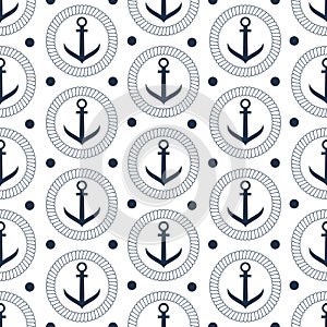 Seamless vector anchor pattern