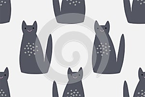 Seamless vector animal pattern