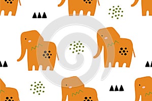 Seamless vector animal pattern