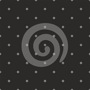 Seamless vector black and grey pattern or background with small polka dots. photo