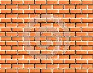 Seamless vector brick wall - background pattern