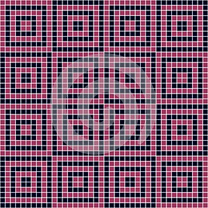 Seamless vector decorative geometric pattern. ethnic endless background with ornamental decorative elements with traditional etnic