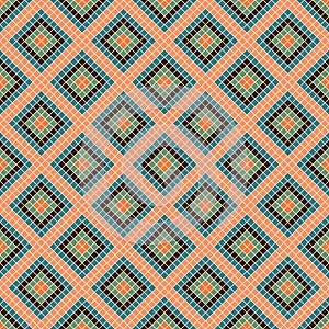 Seamless vector decorative geometric pattern. ethnic endless background with ornamental decorative elements with traditional etnic