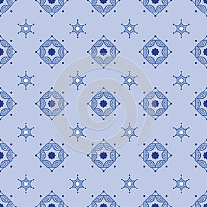 Seamless vector delftware pattern