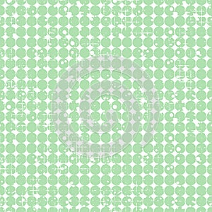 Seamless vector dotted pattern. Creative geometric background with circles. Grunge texture with attrition, cracks and ambrosia. Ol