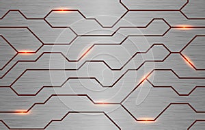 Seamless vector futuristic techno texture