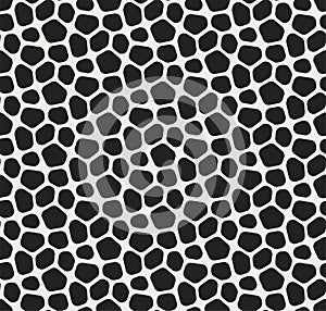 Seamless Vector Mosaic Pattern. Irregular cells background. Voronoi texture.