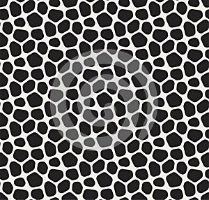 Seamless Vector Mosaic Pattern. Irregular cells background. Voronoi texture. photo
