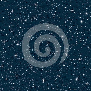 Seamless vector night sky