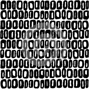 Seamless vector pattern of 60s black and white