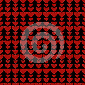 Seamless vector pattern with abstract hearts